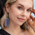 Allison Mixed Checker Beaded Fringe Earrings Iceland