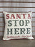 Santa Stops Here Baldwinsville Pillow