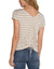 Liverpool Stripe Top Taupe / Off White