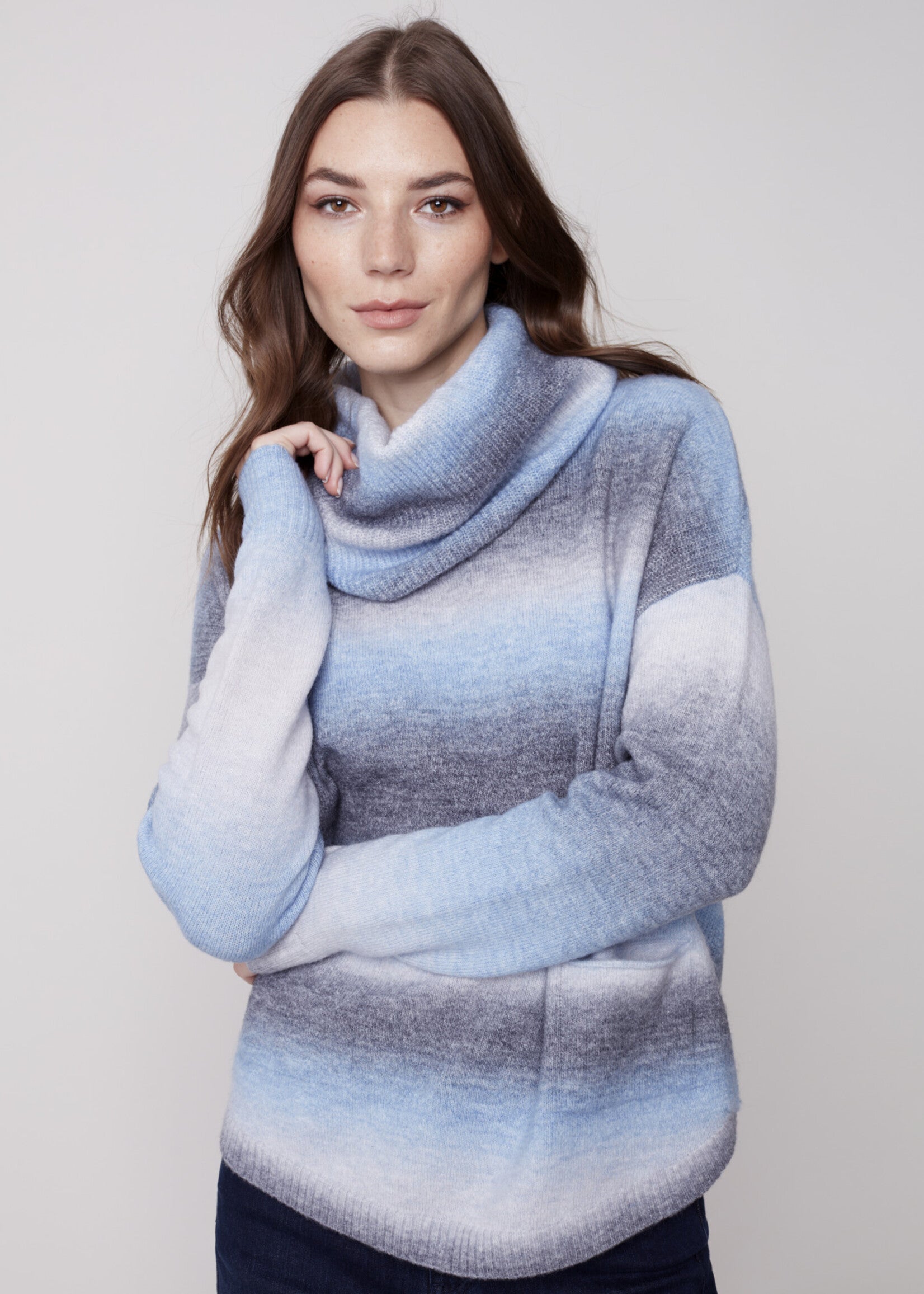 Charlie B Sweater With Detachable Scarf