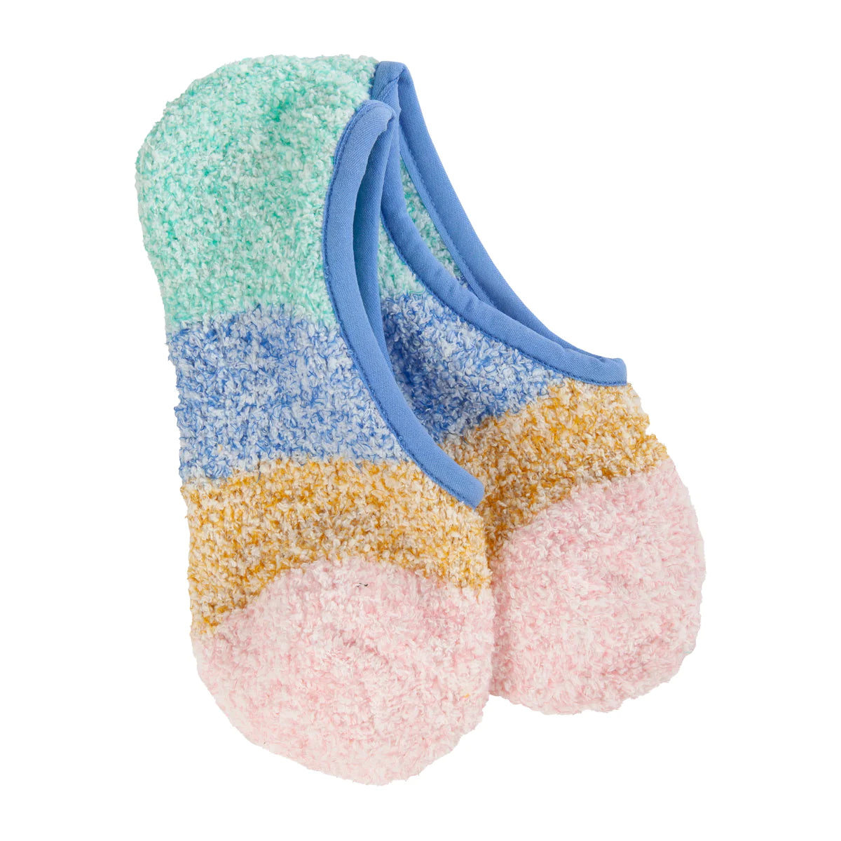 Worlds Softest  Cozy Colorblock Footsie Socks