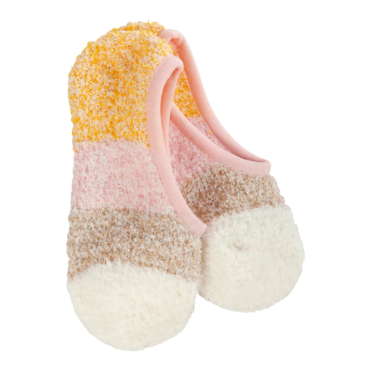 Worlds Softest  Cozy Colorblock Footsie Socks