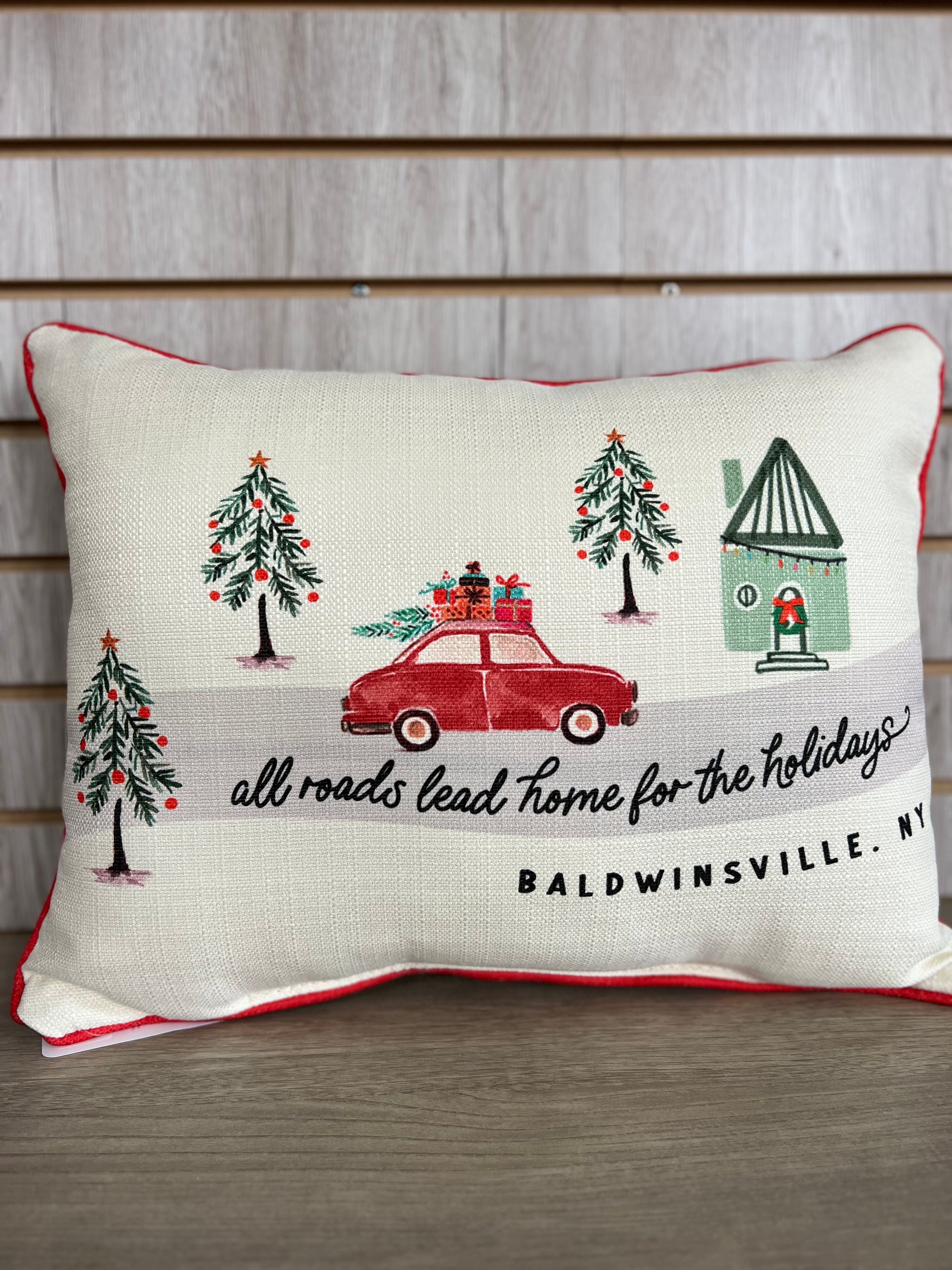 All Roads Lead to Baldwinsville Pillow