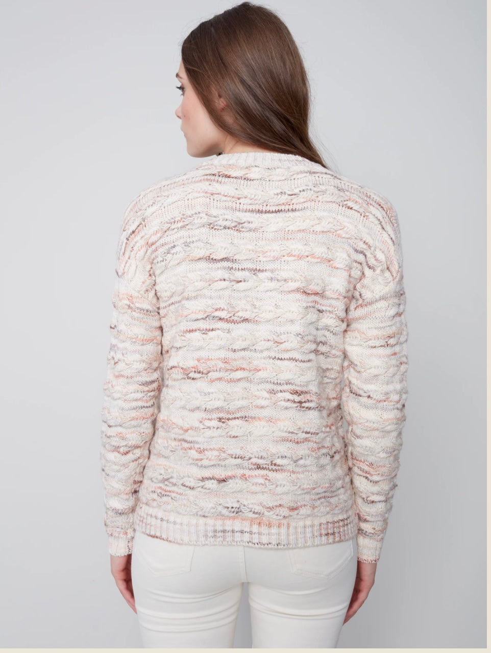 Charlie B Horizontal Cable Design Sweater