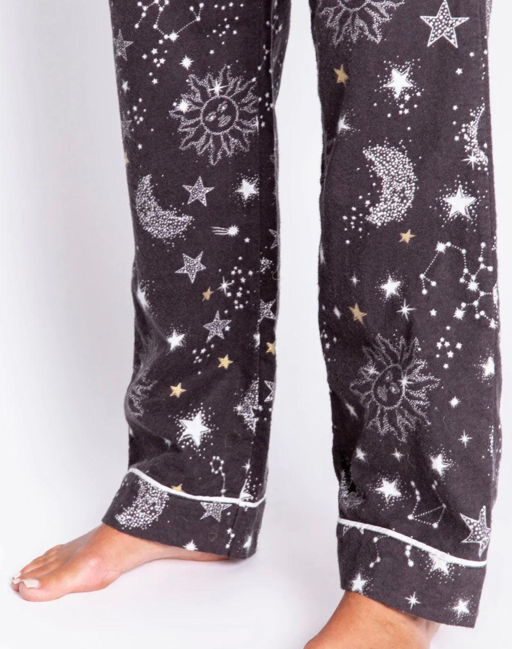 PJ.Salvage Star Moon Flannel Pants