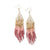 Pink Terracotta Mixed Metallic Luxe Ombre Earrings